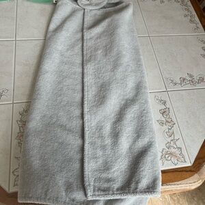 Gray Elephant Hooded Baby Bath Wrap